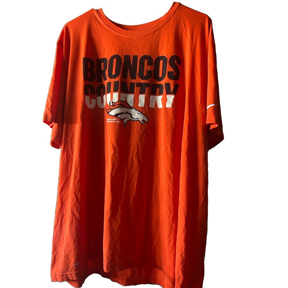 Nike Dri Fit Men's Denver Broncos Orange - Broncos Country Shirt - XXL